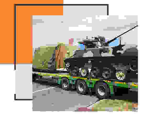 Перевозка военной техники в Урае